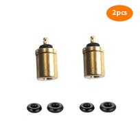 Gas Refill Adapter Filling Butane Canister Mini Inflation Valve Outdoor Camping 2PCS beige