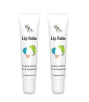 Fixderma Lip Balm With Vitamin C & E For Pigmented, Dry & Chapped Lips | Soft, Hydrating & Nourishes Lip Balm For Dark Lips 15ml (Pack of 2) white