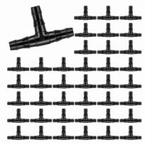 100PCS Leak-Proof Tee Connector 4/7 Mm Barb Hose Fittings  Greenhouse Watering juoda
