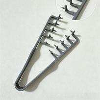 Wide Tooth Comb for Hair Root Volume Lightweight Detangler Styling Tool for Curly Wavy Hair Professional Salon Home A4 gray