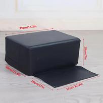 PU Leather Barber Child Booster Seat Salon Kids Haircut Stool Cushion Professional Children's Styling Chair Hair Cutting Seat juoda