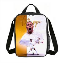 Learn, Travel Insulated Lunch Bags M-Mbappe Thermal Bag Football Star Lunch Container Leakproof Tote Lunch Box Food Storage Bags blue