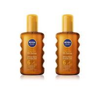 Nivea Carotene Sun Oil Spray SPF6 2-Pack 200ml orange