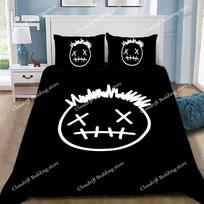 Duvet Cover Pillowcase Bedding Set Rapper T-Travis S-Scott Jack Adult Boy Girl Bedroom Decoration Children Single Double Size 135x200cm white
