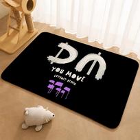 DEPECHE MODE Floor Mat Floor Mat Soft Flannel Non-Slip Door  Rug for Living Room 40x60cm white