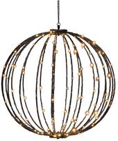 Dekoracija "Kamuolys" Finnlumor su LED apšvietimu, 50 cm, 50 cm, gintaro sp.