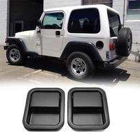 For 1987-1995 Jeep Wrangler YJ 1997-2006 TJ Door Exterior Outside Handle A Pair gray