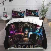 Bedding Sets LOL Jinx Arcane Australia /Europe/USA Full Queen King Size Quilt Duvet Cover Pillow Case 2-3 Pieces Sets EU Twin(135x200cm) white