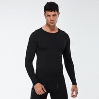 Men's Solid Color Compression Running T-Shirt: Sweat-Wicking, Quick-Dry, Long Sleeve, Elastic Fitness Sportswear Small juoda