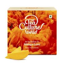 Tea Culture of The World Mango Love| Hot & Iced Fruit Tea | Made with 100% Whole Leaf & Natural Flavors -16 count orange