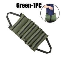 Heavy Duty Roll Up Tool Bag 5 Pocket Handtools Roll Organizer Waterproof Tool Pouch for Handheld Convenience Durable Handbag black