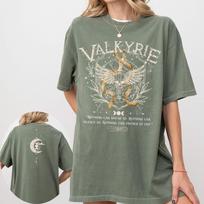 Retro Valkyrie Nesta Archeron Velaris Sarah J Maas Merch Shirt Unisex Y2K Tee Cotton Shirt Fantasy Apparel Y2K Top Streetwear S gray