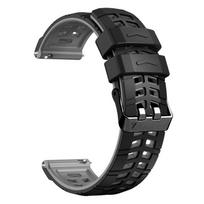 Easyfit Dirželis Samsung Gear S3 Classic/Frontier 22mm Silikoninis Dirželis Samsung Galaxy Watch 3 45mm Pakeičiama Apyrankė Galaxy Watch3 45mm juoda pilka spalva