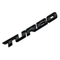 Šaunus 3D lydinio metalo raidžių turbo automobilio motociklo emblemos ženklelio lipduko lipduko dekoras juoda