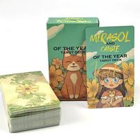 Metų Tarot Denis Mielas Animacinių Filmų Veikėjų Tarot Kortelės Draugų vakarėlių žaidimai, Asmeniniai pomėgiai Kolekcionavimas ir Kūrybiškos mažos dovanėlės beige