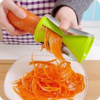 Vibrant Green and Silver Hourglass Multifunctional Vegetable Cutter with Ergonomic Grip yellow