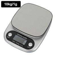 10Kg/1G Digital Kitchen Scale High Precision Lcd Electronic Food Scale Multifunction Jewelry Coffee Baking Portable Kitchen Tool gray