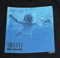 Vintage Nirvana Nevermind RARE 90s Band Album Size L Single Stitch Shirt REPRINT Unisex T-Shirt XXXXL blue