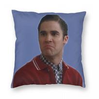 Glee Sad Blaine Anderson Pillowcase Polyester Linen Velvet Creative Zip Decorative Pillow Case Car Cushion Case 45X45 Peach skin 18*18(CM)-1Pcs gray