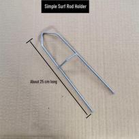 Dual-Use Surf Rod Bracket: Metal Ground Insert & Handheld Surf Rod Holder