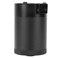 Oil Catch Can Dual Port Aluminum Alloy Air Oil Separator Reservoir Tank for Most Vehicles Black