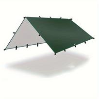 19 Hang Points Tent Tarp Survival Sun Shelter Shade Canopy Outdoor Backpacking Waterproof Camping Awning SunShade 300x300cm žalia