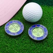 Golf Green Reader Ball Marker Level Slope Putting Alignment Aid Compact Portable Training Tool For Golf Course Practice Game blue