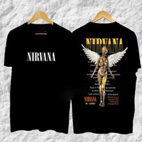 2026 Rock Band T-Shirt, Nirvana Nevermind Thai Kurt Kuben, Men's Fashion Short Sleeve, High Quality Cotton Y2K Cartoon Print T-shirt S white