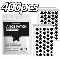 Bulk Pack Black Star Shaped Hydrocolloid Pimple Patches 400/600/800pcs Natural Tea Tree Oil Acne Stickers Invisible Blemish Cove