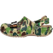 Crocs x A BATHING APE Classic Clog Soft And Comfortable Low top Children's Sandals Green Kids' 210285-212 33-34 žalia