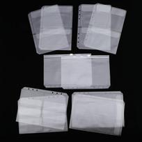 10 Ps Document Transparent Folder Binder gray