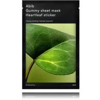 Abib Gummy Sheet Mask Heartleaf Sticker Face Mask raminanti ir glotninanti lakštinė veido kaukė, 27 ml