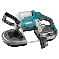 Akumuliatorinis juostinis pjūklas Makita PB002GZ, 40 V
