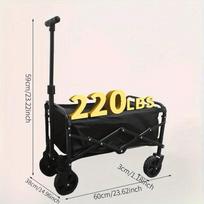 Wagon Cart Foldable Heavy Duty Utility Cart for Groceries, Sports, Gardening, Shopping portable folding cart foldable cat