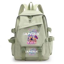 Anime Kpop Demon Hunters Printed Backpack for Teenager Boy Gril Schoolbag Children Student Bookback Women large capacity Travel Bag Kid Gift Mochila beige