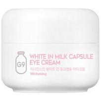 G9skin White In Milk Capsule Brightening Eye Cream - Bohatý pleťový krém s rozjasňujícím účinkem Korėjietiškas paakių kremas