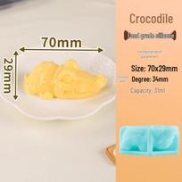 3D Cartoon Horse Mold Jelly Food-Grade Silicone for Pudding, Mousse, Fruit, and White Jelly. beige