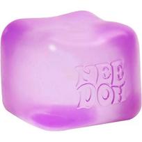 Needoh Nice Cube Squishy Fidget Toy Sensory Stress Relief Anxiety Relief Focus Decompress Relax Squeeze Desk Toy For Adults Kids (as the picture-828)- pink