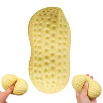 Crunchy Peanut Stress Ball With Buttery Soft Feel Squishy Fidget Toy Asmr Sensory Anti Stress For Kids Adults beige