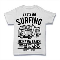 Let_s Go Surfing T-Shirt Mens Womens Tees Top. 100% Cotton Premium Tee NEW M white