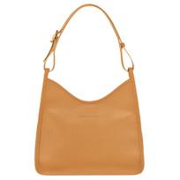 Longchamp Le Foulonné Aukštos kokybės metalo detalės Magnetinis užsegimas Karvės odos Hobo rankinė Nešiojama ant peties Vidutinio dydžio moteriška rankinė Ruda 10155021371 Basic Set (Bag+Dust Bag) beige