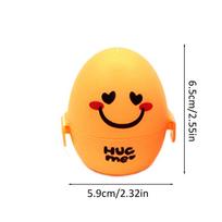 Cartoon Egg Carry Container Outdoor Camping Egg Holder Plastic Eggs Carry Protector Picnic Colorful Eggs Jar Random Color orange