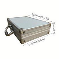 Aluminum Tool Case Multi-Purpose Hard Metal Storage Box for Garage Organization & Toy Storage, Portable Protective Carrying Case white
