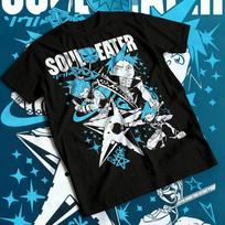 Summer Hot Selling Soul Eater Men's T-shirt Maka Albarn Black Star Anime Aesthetic Vaporwave Men's T-shirt Short Sleeved T-shirt 4XL white