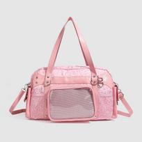 Relaxing Anime Large Capacity Pain Bag Cute Single Shoulder Crossbody Bag leopardo rašto spalva/rožinė