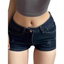Trendy Spicy Girl Low-Rise Denim Shorts: Sexy, Hip-Hugging A-Line Hot Pants for Women - Summer High Street Fashion S