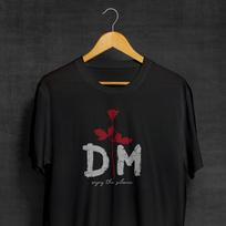 DM Enjoy the Silence Black T-Shirt Depeche Mode Band Shirts 80s Shirts Synthp Unisex T-Shirt XXXL black