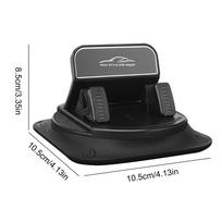 Car-mounted Mobile Phone Holder Anti Slip Silicone Dashboard Phone Holder 360-Degree Rotation Phone Support gray