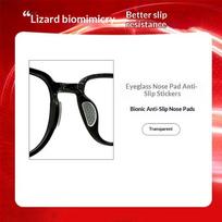 10Pcs Soft Hypoallergenic Silicone Glasses Nose Pads Anti Slip Patches for Sunglasses Reading Glasses Long Time Wearing A2 black