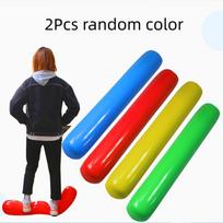 1-3Pcs 90cm Inflatable Stick Jumbo Balloon Outdoor Games Kindergarten Toy For Kids Boys Girls Carnival Party Cheer leading Sport blue